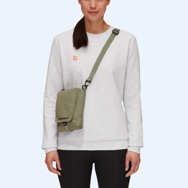 MAMMUT Polyester Shoulder Bag Crossbody Bag Regular Unisex Black/Olive Green-7