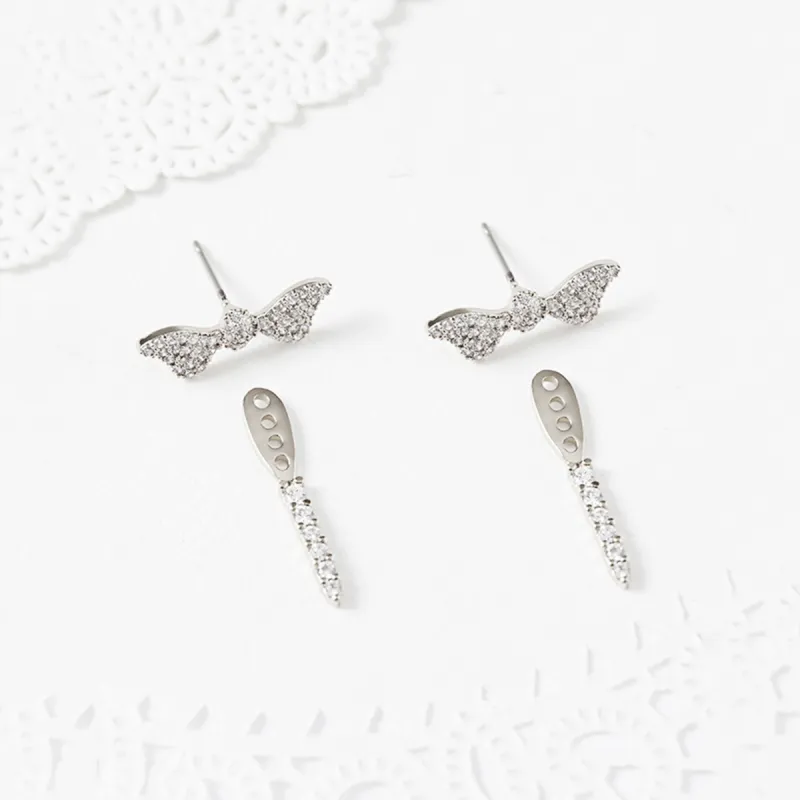 Glam Ever Zircon Earrings Women's-5