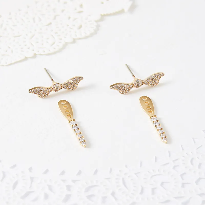 Glam Ever Zircon Earrings Women's-1