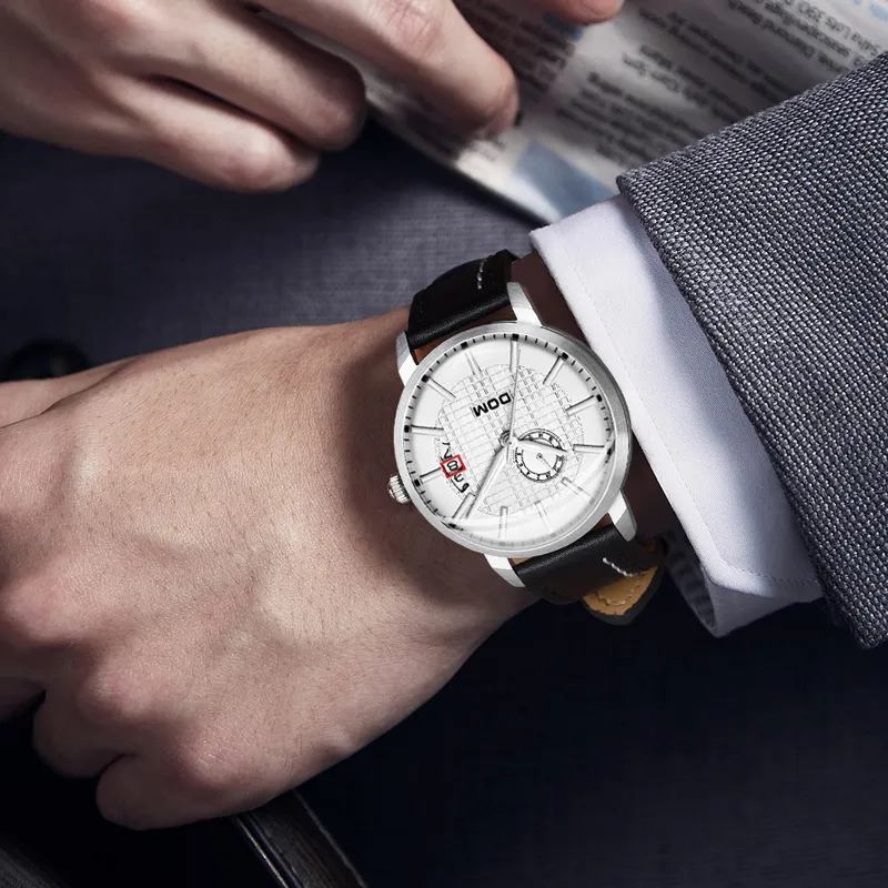 DOM Mechanical Movement Watch Men's Watches Black Dial-20