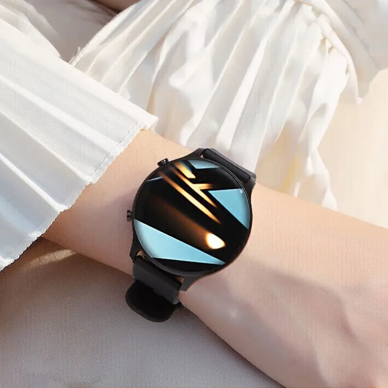 DOM Smart Movement Silicone Strap Watch Unisex Black Dial-7