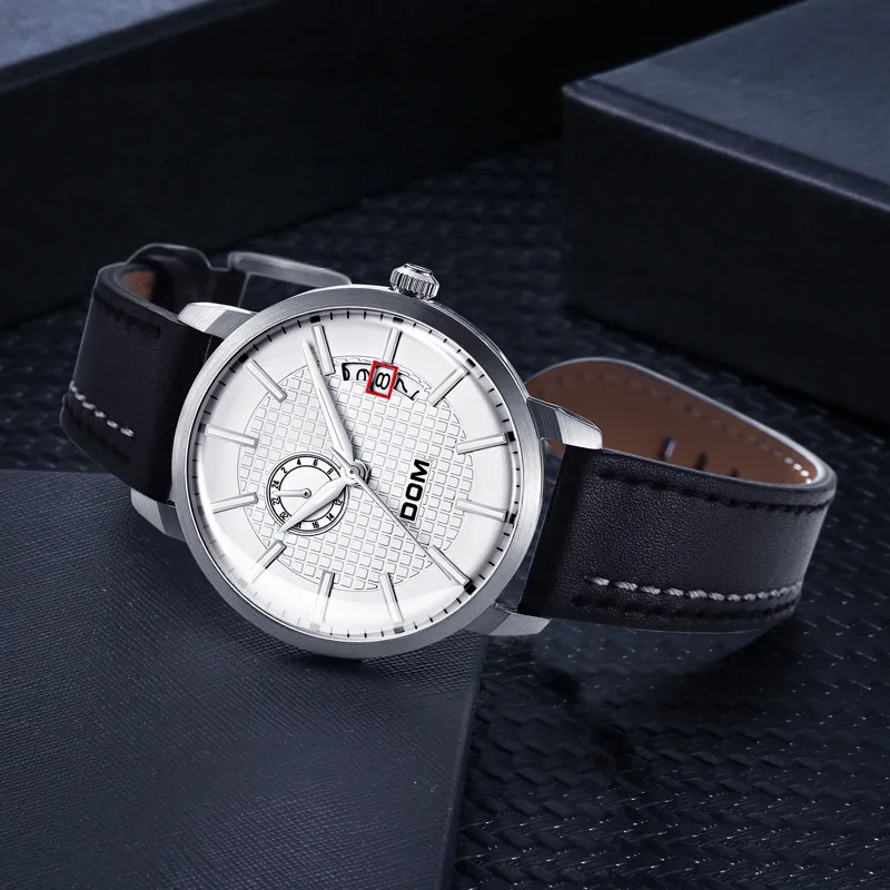 DOM Mechanical Movement Watch Men's Watches Black Dial-19