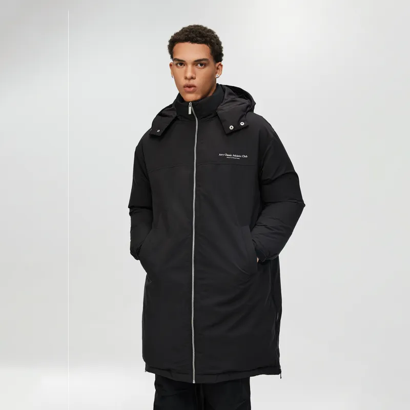 Atry Alphabet Slogan Series Down Jacket Unisex Black-5