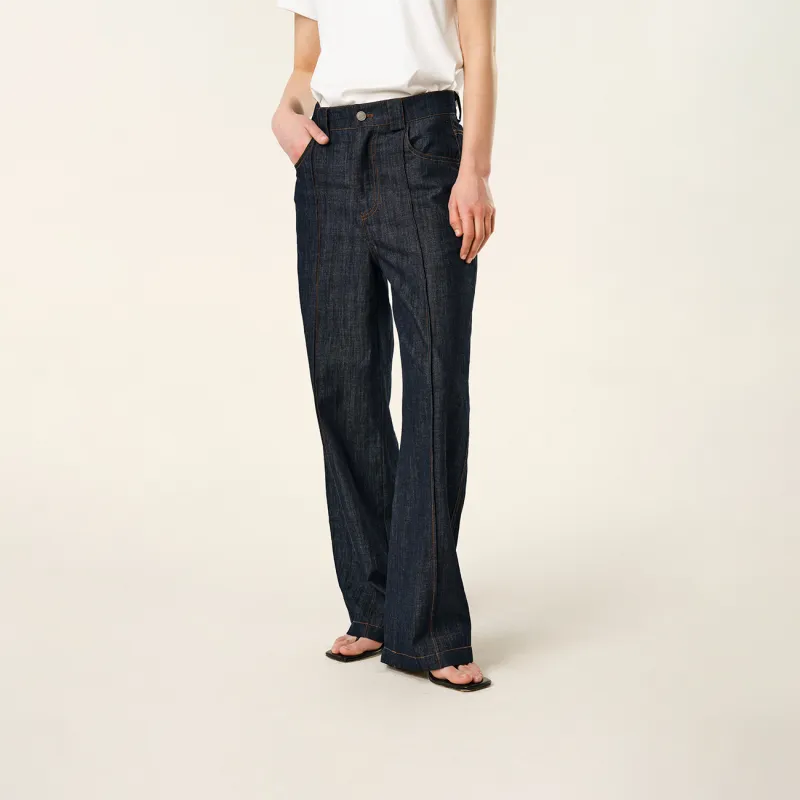 Atry Jeans Unisex Navy Blue-4