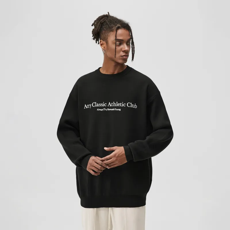 Atry Alphabet Slogan Series Knitwear Unisex-4