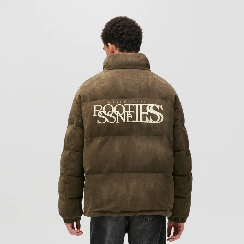 Atry Puffer Jacket Coat National Trend Luxury Streetwear Loose Fit Warm Puffer Jacket Unisex-7