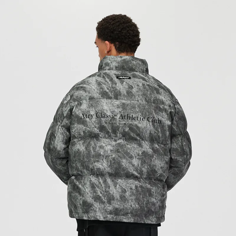 Atry Alphabet Slogan Series Puffer Jackets Unisex-2
