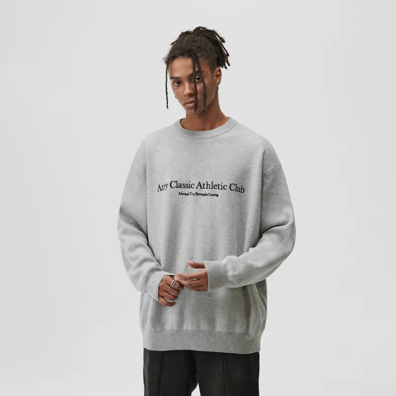 Atry Alphabet Slogan Series Knitwear Unisex-7