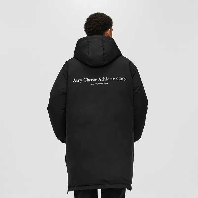 Atry Alphabet Slogan Series Down Jacket Unisex Black-2