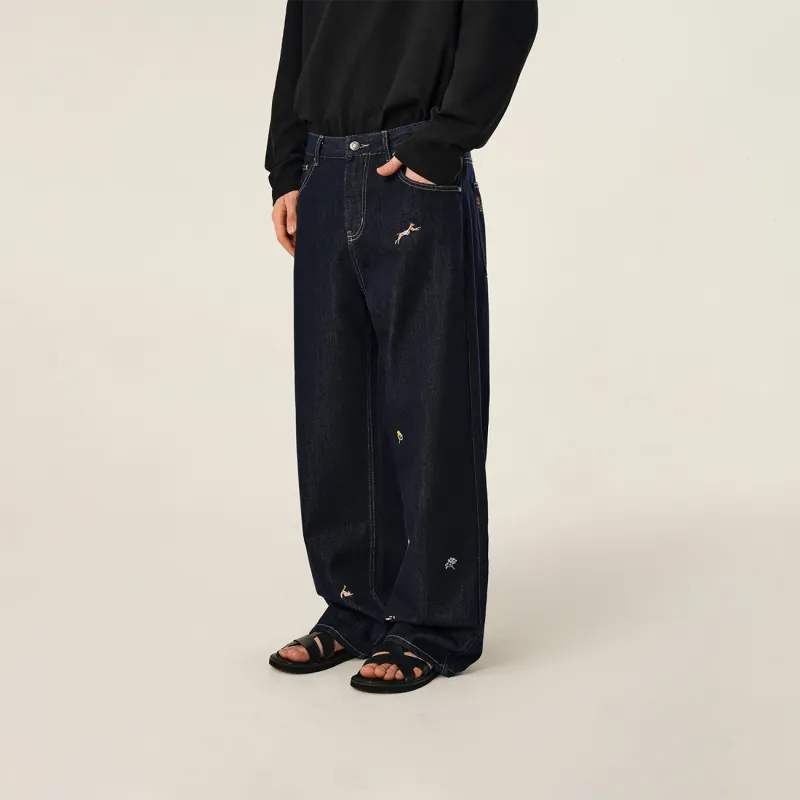Atry Jeans Unisex Navy Blue-4