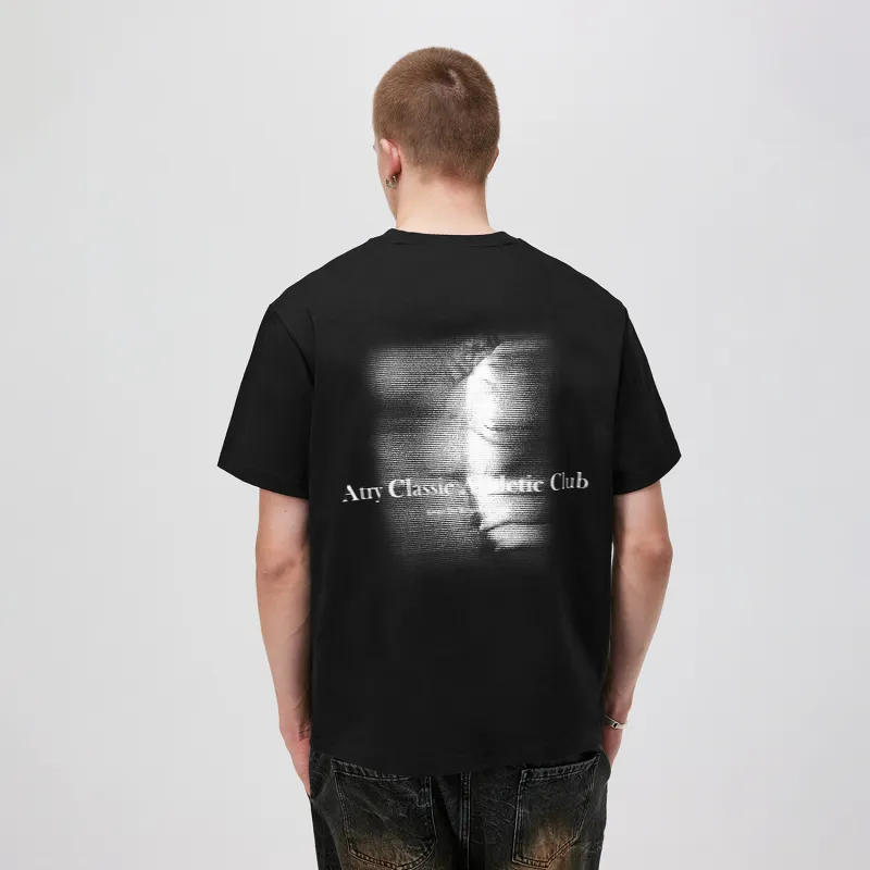 Atry Alphabet Slogan Series T Shirt Unisex Black-6