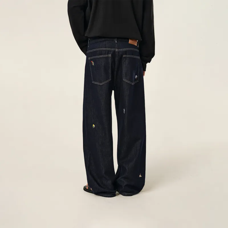 Atry Jeans Unisex Navy Blue-6