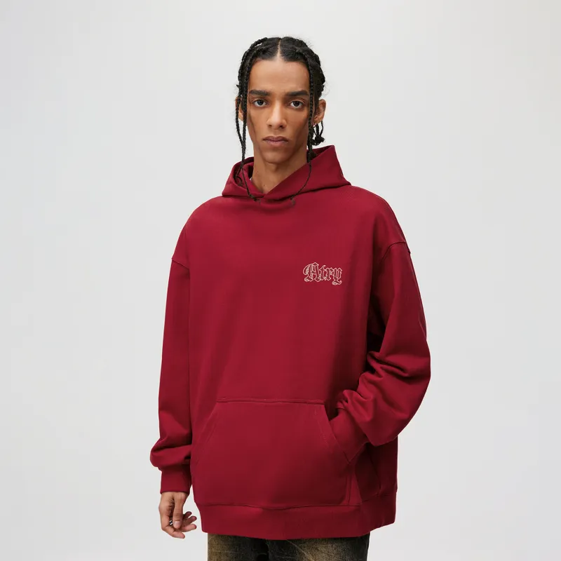 Atry Sweatshirt National Trend Brand American Luxury Streetwear Loose Fit Long Sleeved Sweatshirt Unisex Red-5
