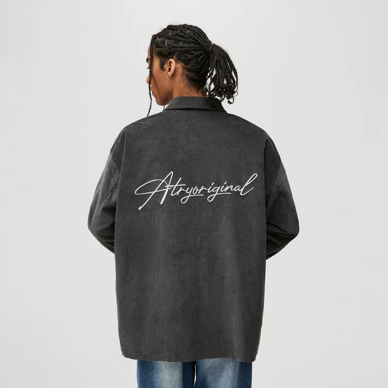 Atry Flower Body LOGO Series Shirt Unisex Dark Gray-2