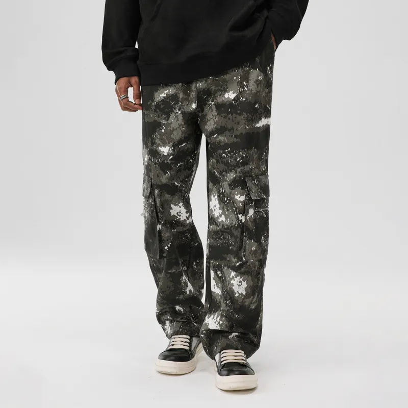 Atry Cargo Pants Unisex Camouflage Gray-6