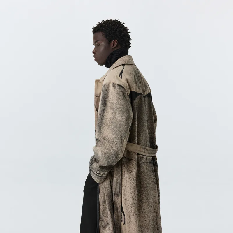 Atry Trench Coats Unisex Coffee-4