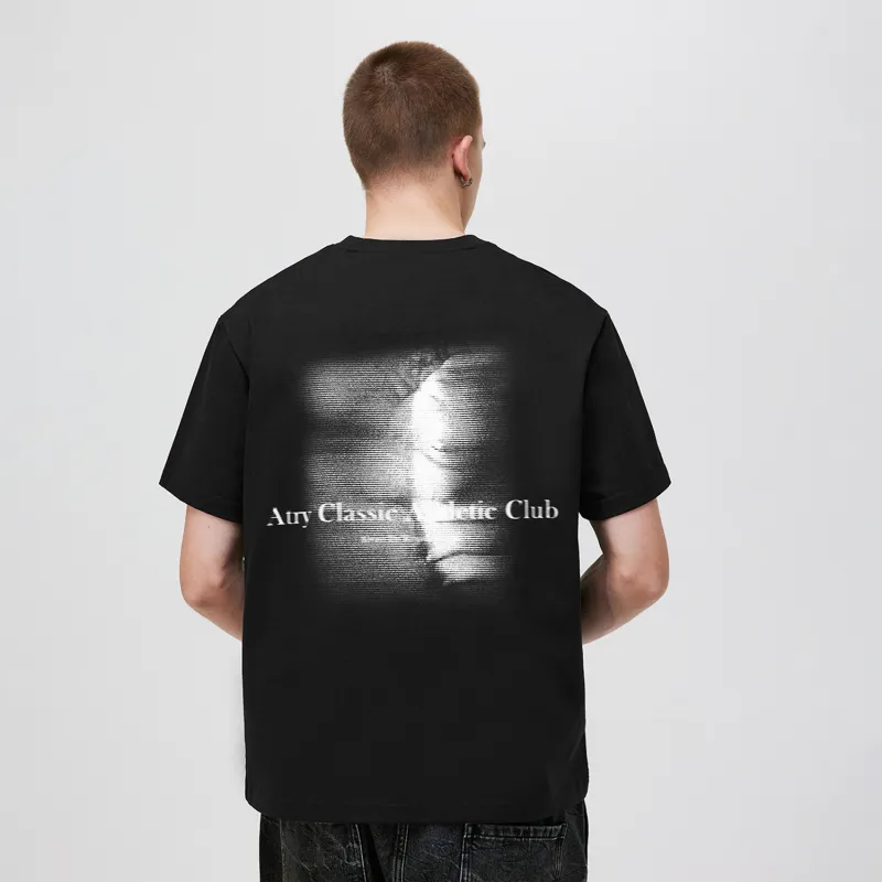 Atry Alphabet Slogan Series T Shirt Unisex Black-5