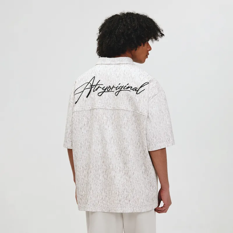 Atry Flower Body LOGO Series Shirts Unisex White-3