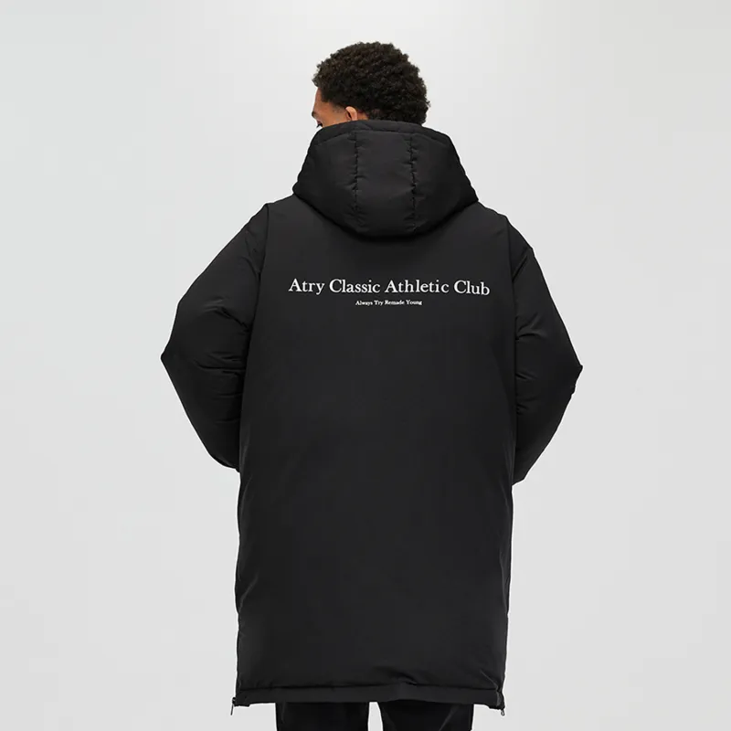 Atry Alphabet Slogan Series Down Jacket Unisex Black-3