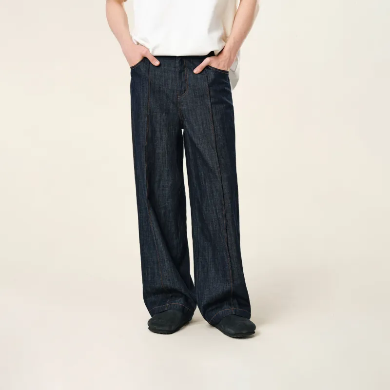 Atry Jeans Unisex Navy Blue-5
