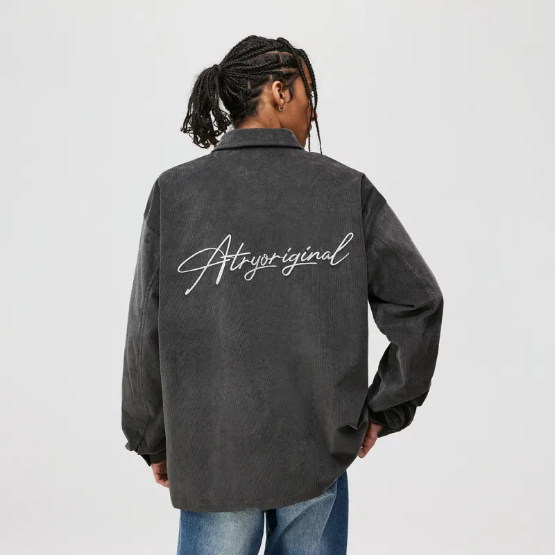 Atry Flower Body LOGO Series Shirt Unisex Dark Gray-3