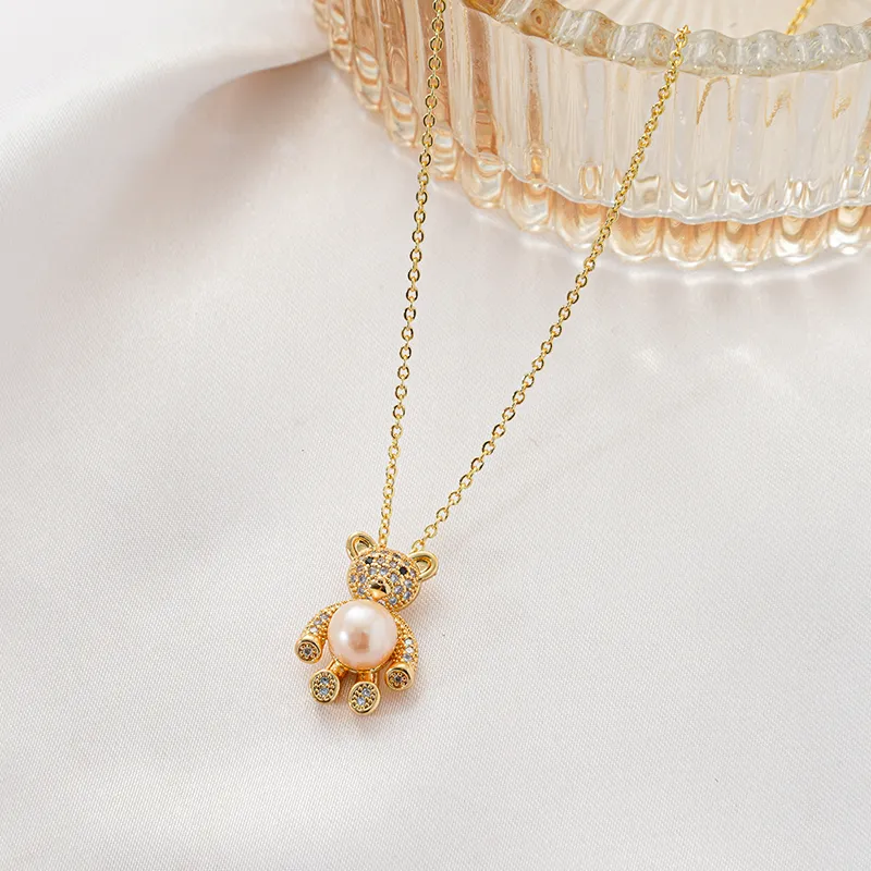 SYAY Freshwater Pearl Copper Column Gold Necklaces Women's-2