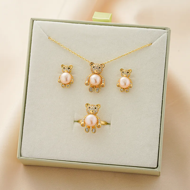 SYAY Freshwater Pearl Copper Column Gold Necklaces Women's-5