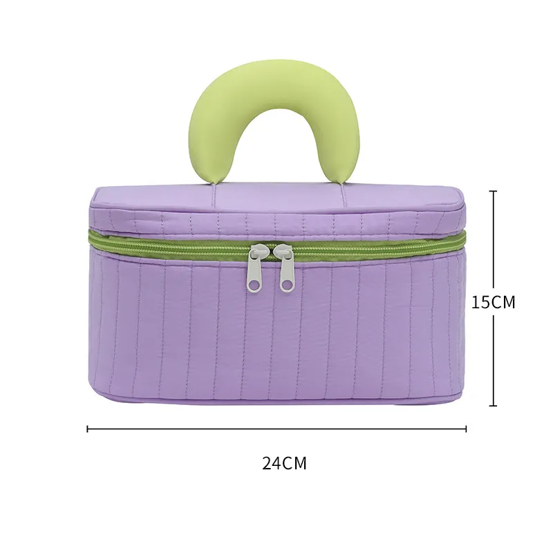 MITIANTU Large Capacity Cosmetics Storage Minimalist Style Portable Dopamine Dressing Makeup Bag-1