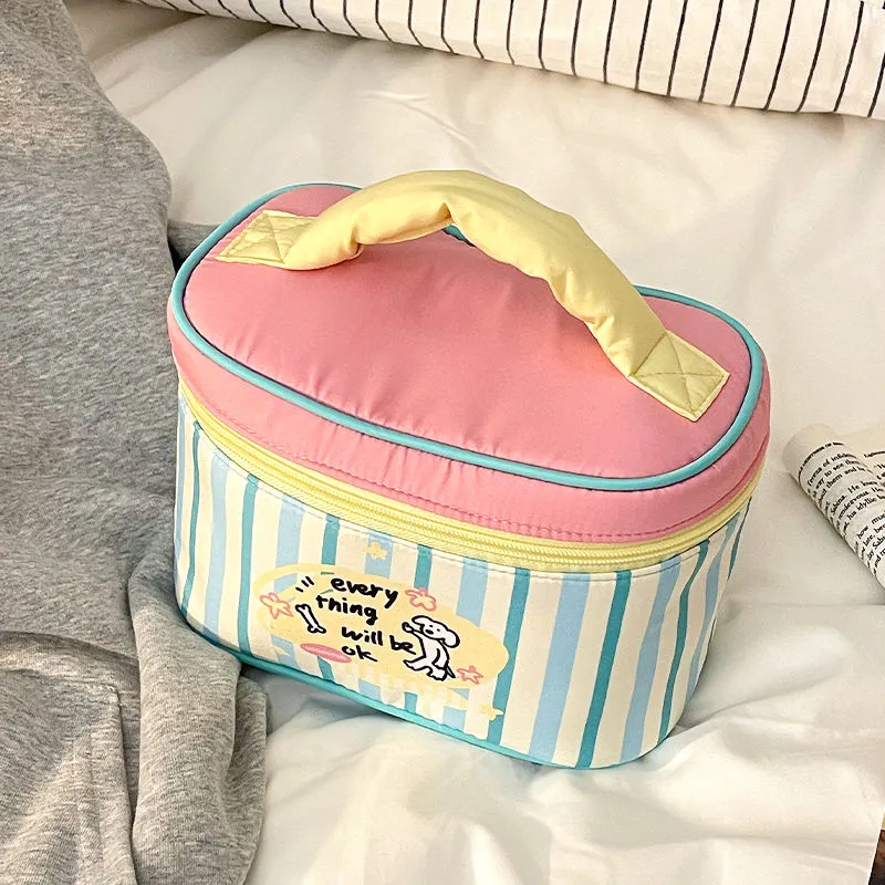 MITIANTU Makeup Bag Cute Large Capacity Portable Travel Storage Bag Skincare Cosmetics Storage Bag-1