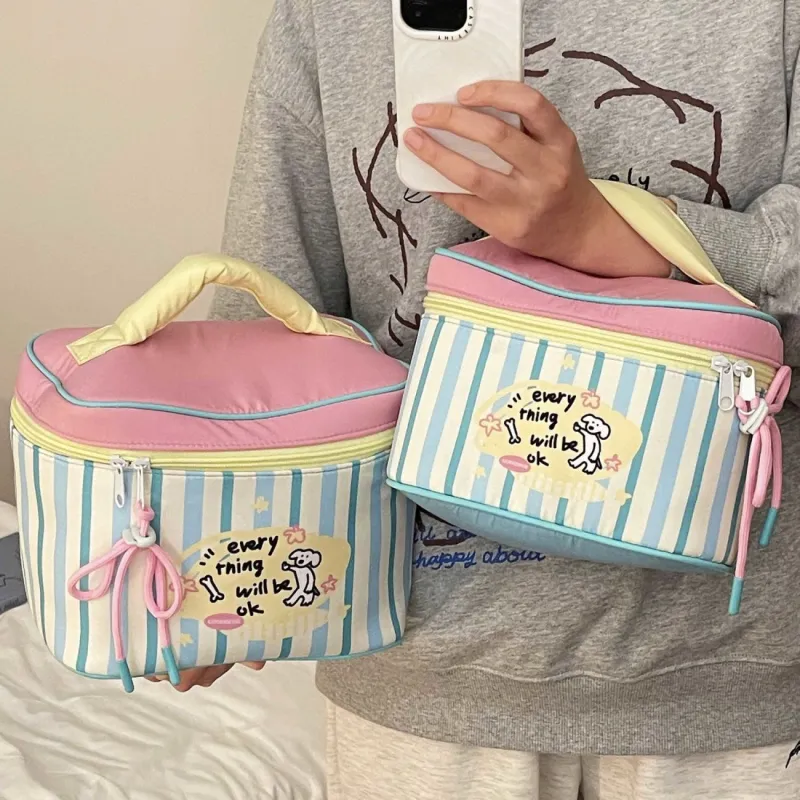 MITIANTU Makeup Bag Cute Large Capacity Portable Travel Storage Bag Skincare Cosmetics Storage Bag-6