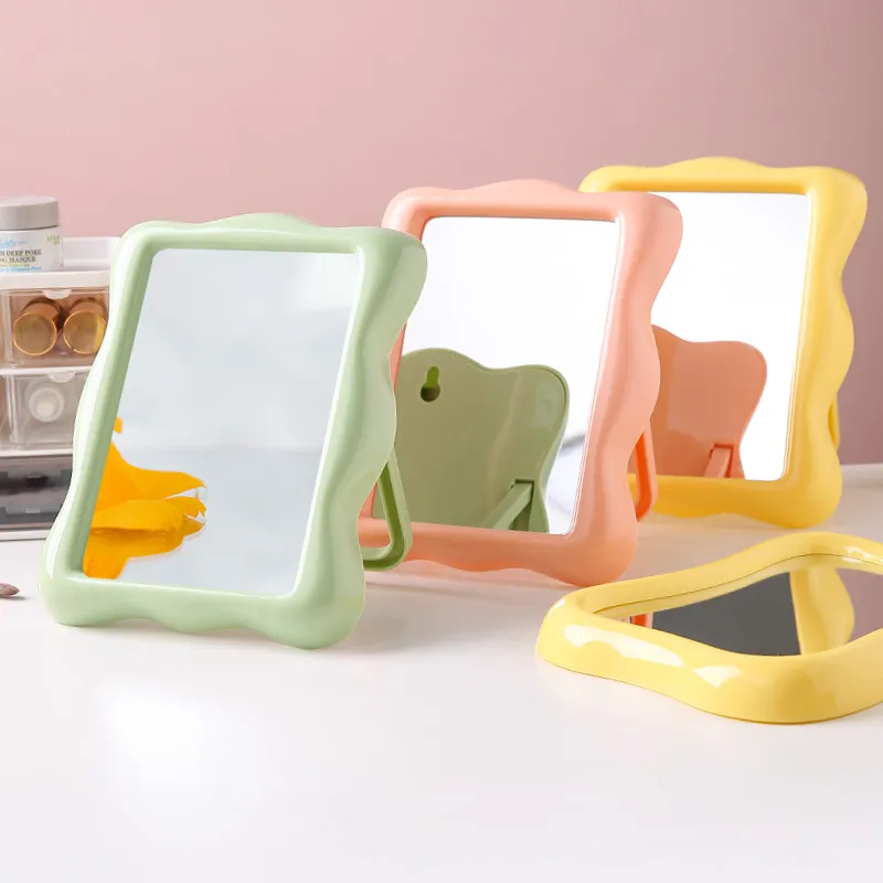 MITIANTU Yellow Concave Make Up Mirrors Portable-1