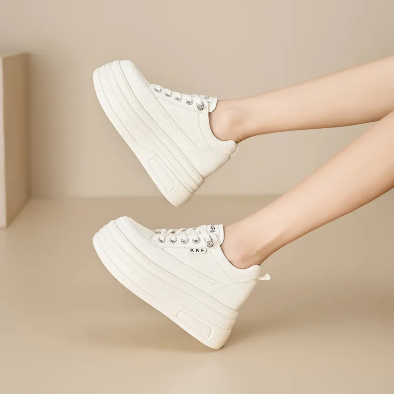 KEKAFU Cushioning Support Height Increasing Low-Top Casual Shoes Women's-7