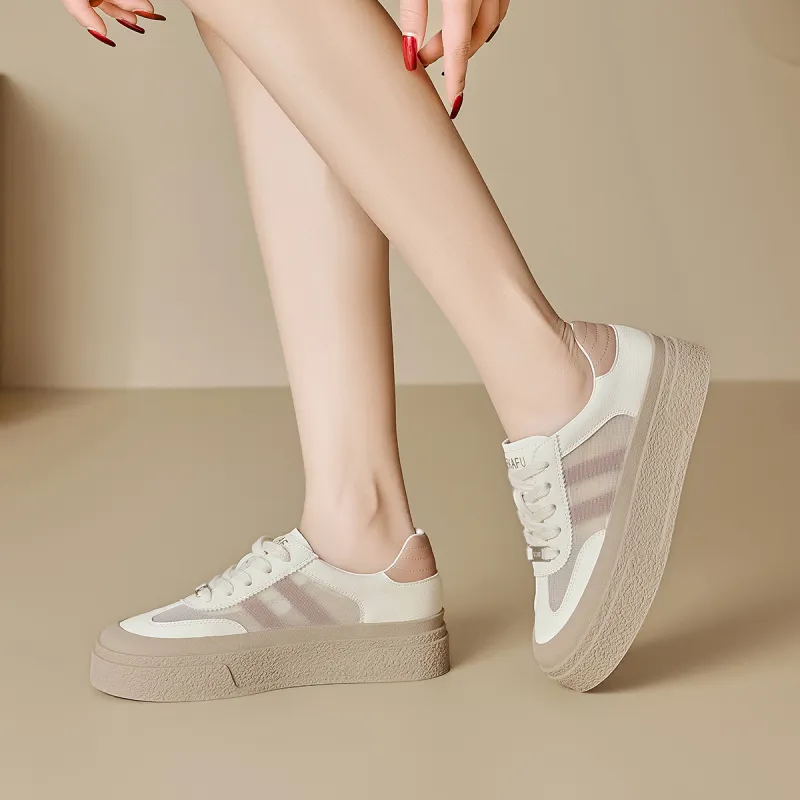 KEKAFU Anti-Slip And Wear-Resistant Breathable Low-Top Skateboard Shoes Women's-13