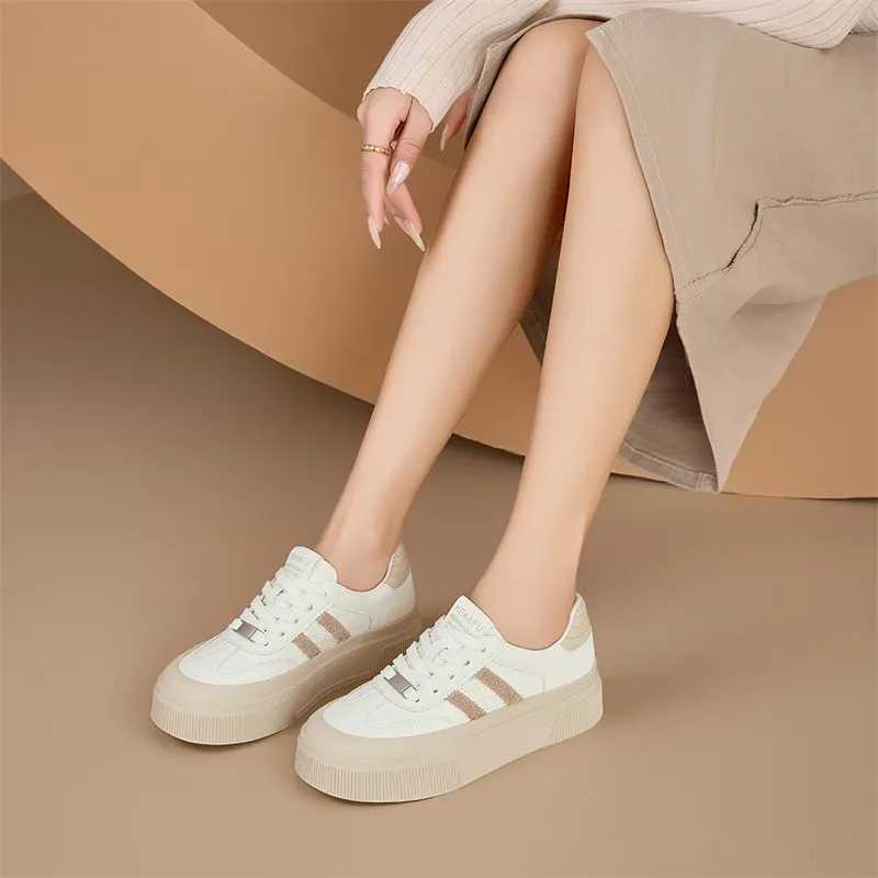 KEKAFU Anti-Slip And Wear-Resistant Height Increasing Low-Top Casual Shoes Women's-14