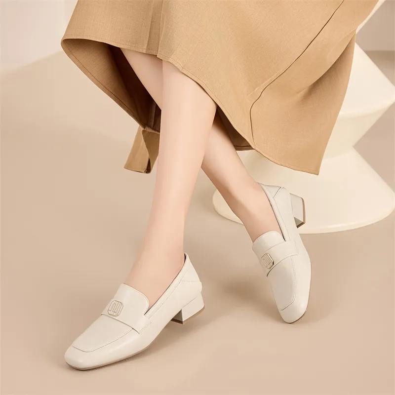 KEKAFU Loafers Women's Beige/Black-5