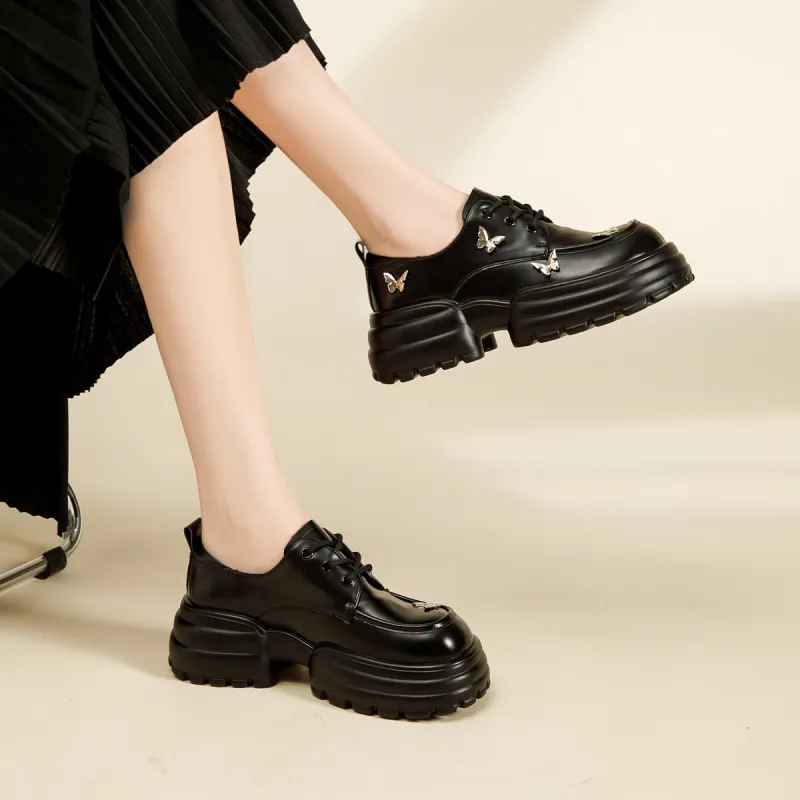 KEKAFU Casual Single Shoes 6cm Women's Black-3