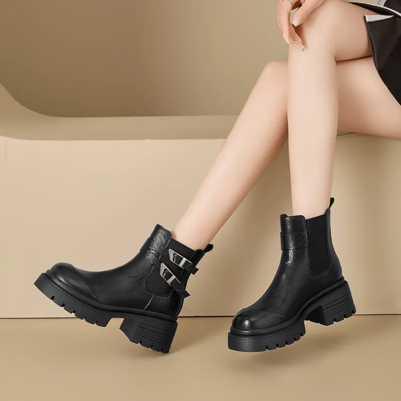 KEKAFU Short Chelsea Boots 6.4cm Women's-13