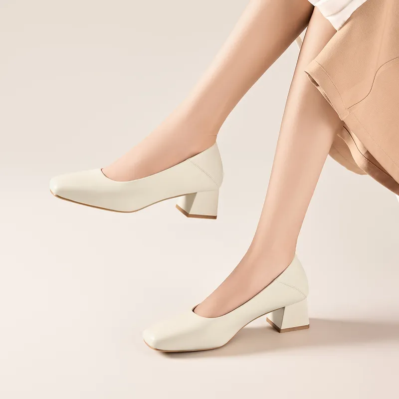 KEKAFU Chunky Heel High Heels 4.1cm Women's-5
