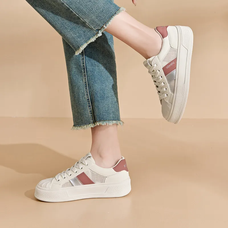 KEKAFU Anti-Slip And Wear-Resistant Breathable Low-Top Skateboard Shoes Women's-5