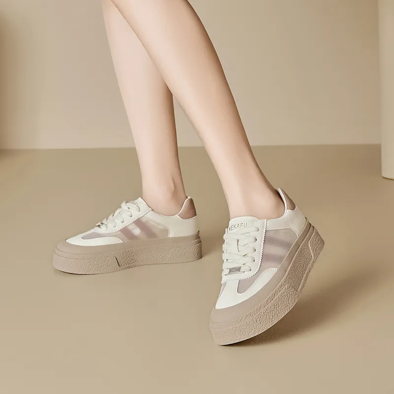 KEKAFU Anti-Slip And Wear-Resistant Breathable Low-Top Skateboard Shoes Women's-12