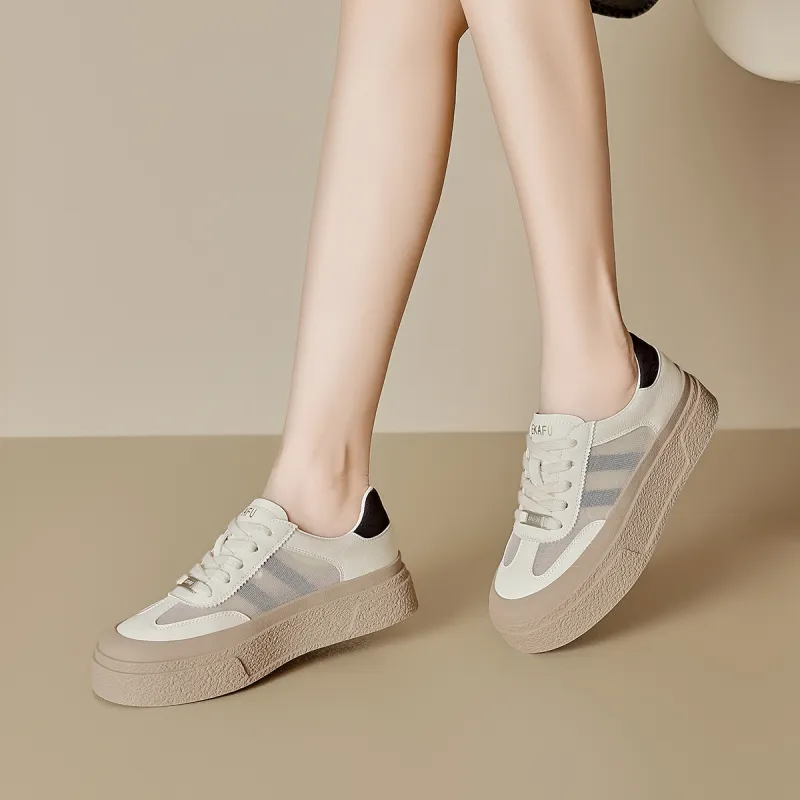 KEKAFU Anti-Slip And Wear-Resistant Breathable Low-Top Skateboard Shoes Women's-3