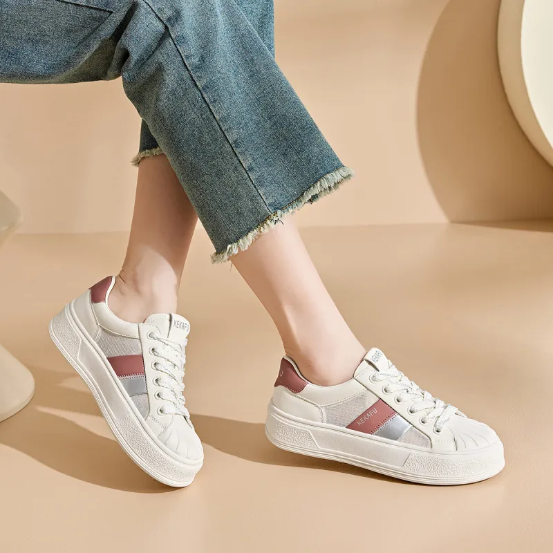 KEKAFU Anti-Slip And Wear-Resistant Breathable Low-Top Skateboard Shoes Women's-4