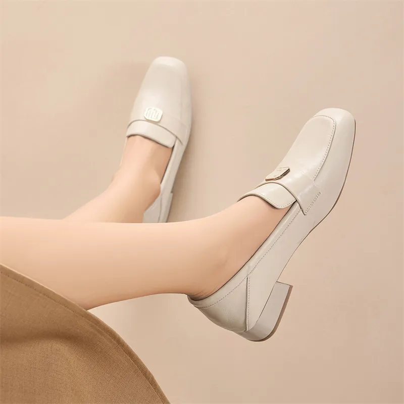 KEKAFU Loafers Women's Beige/Black-7