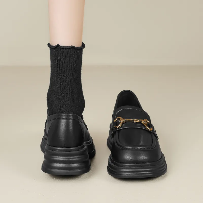 KEKAFU Loafers Women's Black-7