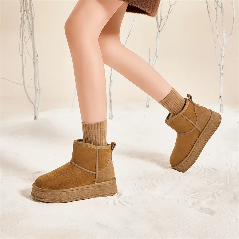 KEKAFU Warm Coverage Short Snow Boots Women's-6