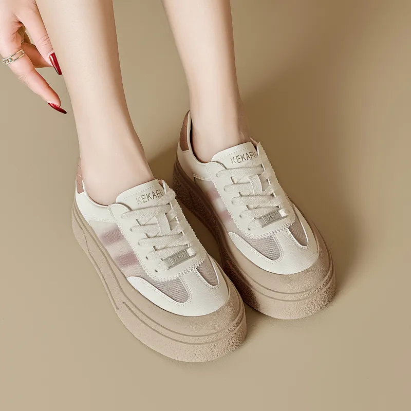 KEKAFU Anti-Slip And Wear-Resistant Breathable Low-Top Skateboard Shoes Women's-9
