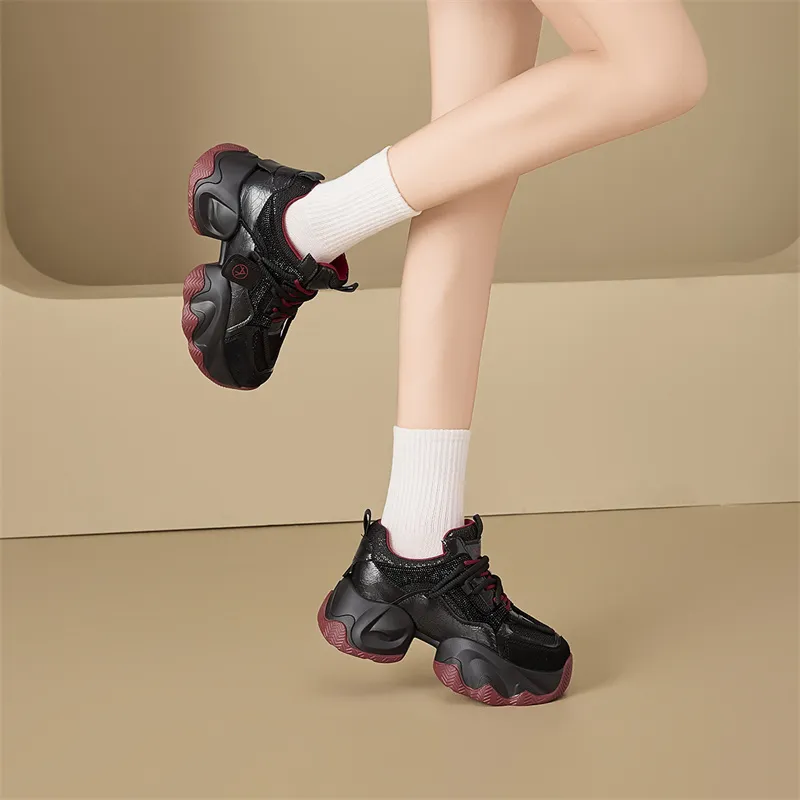 KEKAFU Low-Top Chunky Sneakers Women's-14