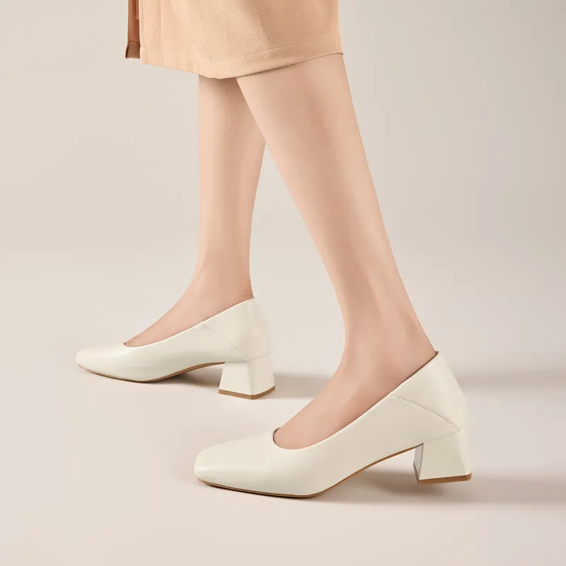 KEKAFU Chunky Heel High Heels 4.1cm Women's-7
