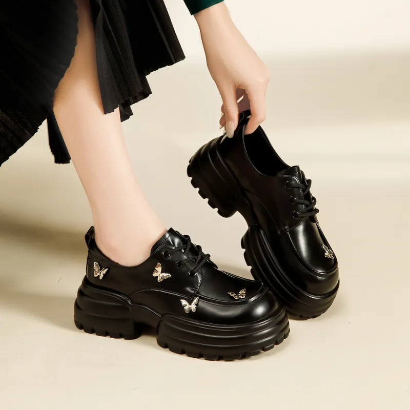 KEKAFU Casual Single Shoes 6cm Women's Black-7