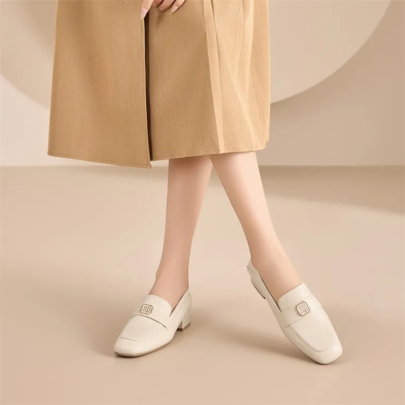 KEKAFU Loafers Women's Beige/Black-6